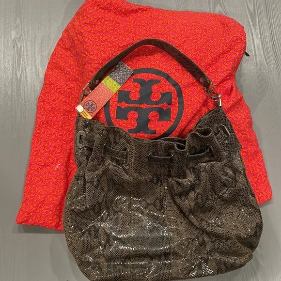 Tory Burch Natalya Python hobo - Picture 11 of 17